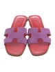 Hermès Oran Leather Slides