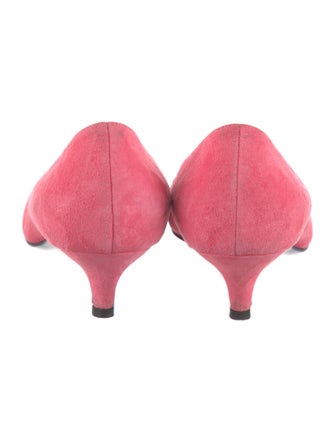 Hermès Suede Studded Accents Pumps