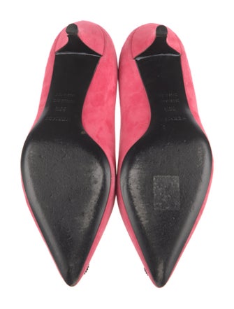 Hermès Suede Studded Accents Pumps