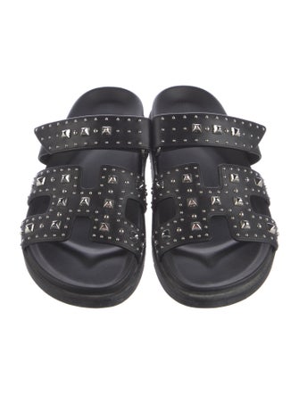 Hermès Chypre Leather Slides