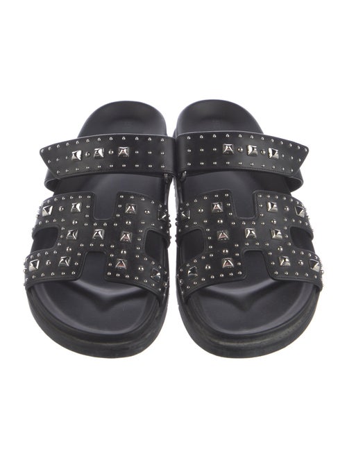 Hermès Chypre Leather Slides