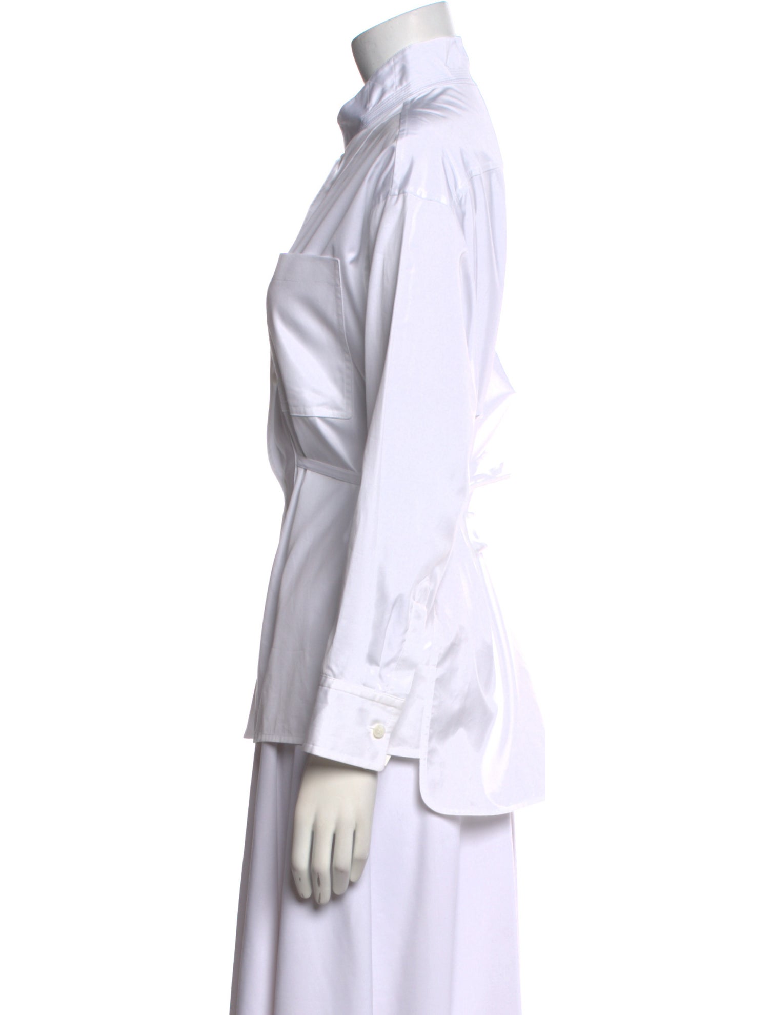 Hermès Long Sleeve Button-Up Top