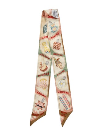 Hermès Funny Ice Cream Silk Twilly Scarf