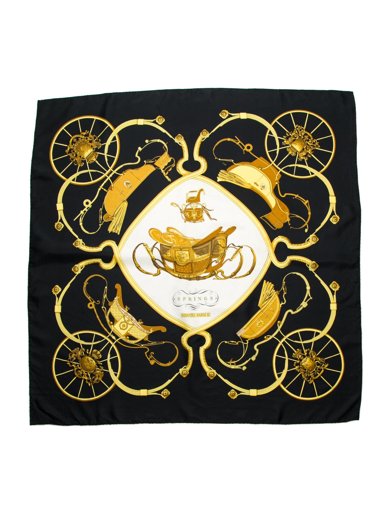 Hermès Springs Silk Scarf