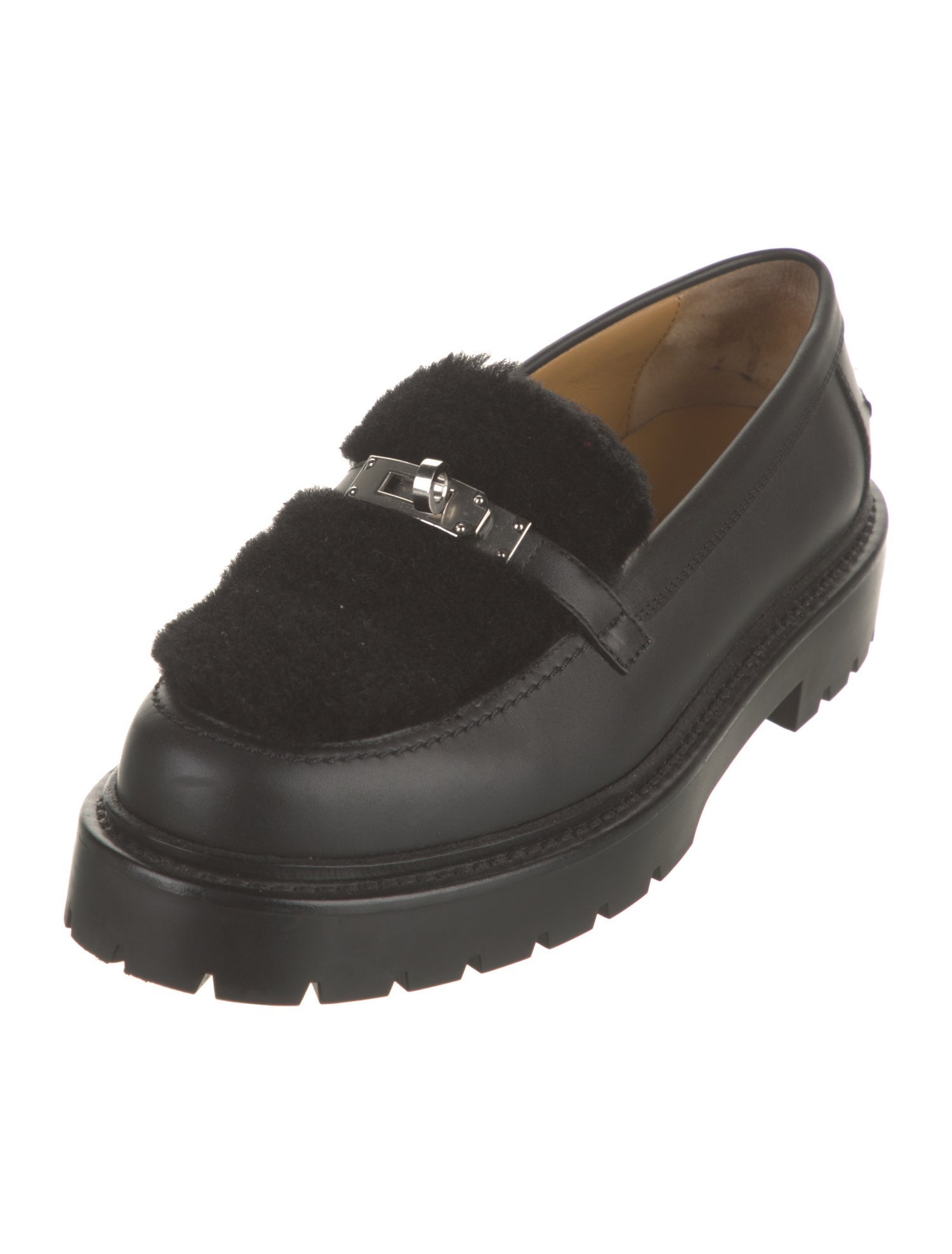 Hermès Icone Leather Loafers