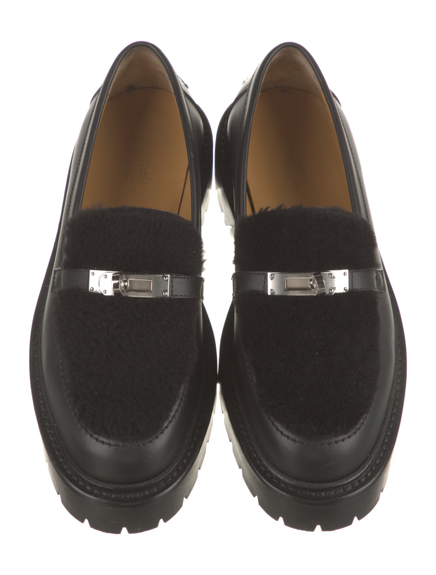 Hermès Icone Leather Loafers