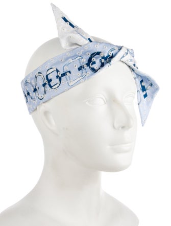 Hermès Do Re Boucles Silk Twilly Scarf