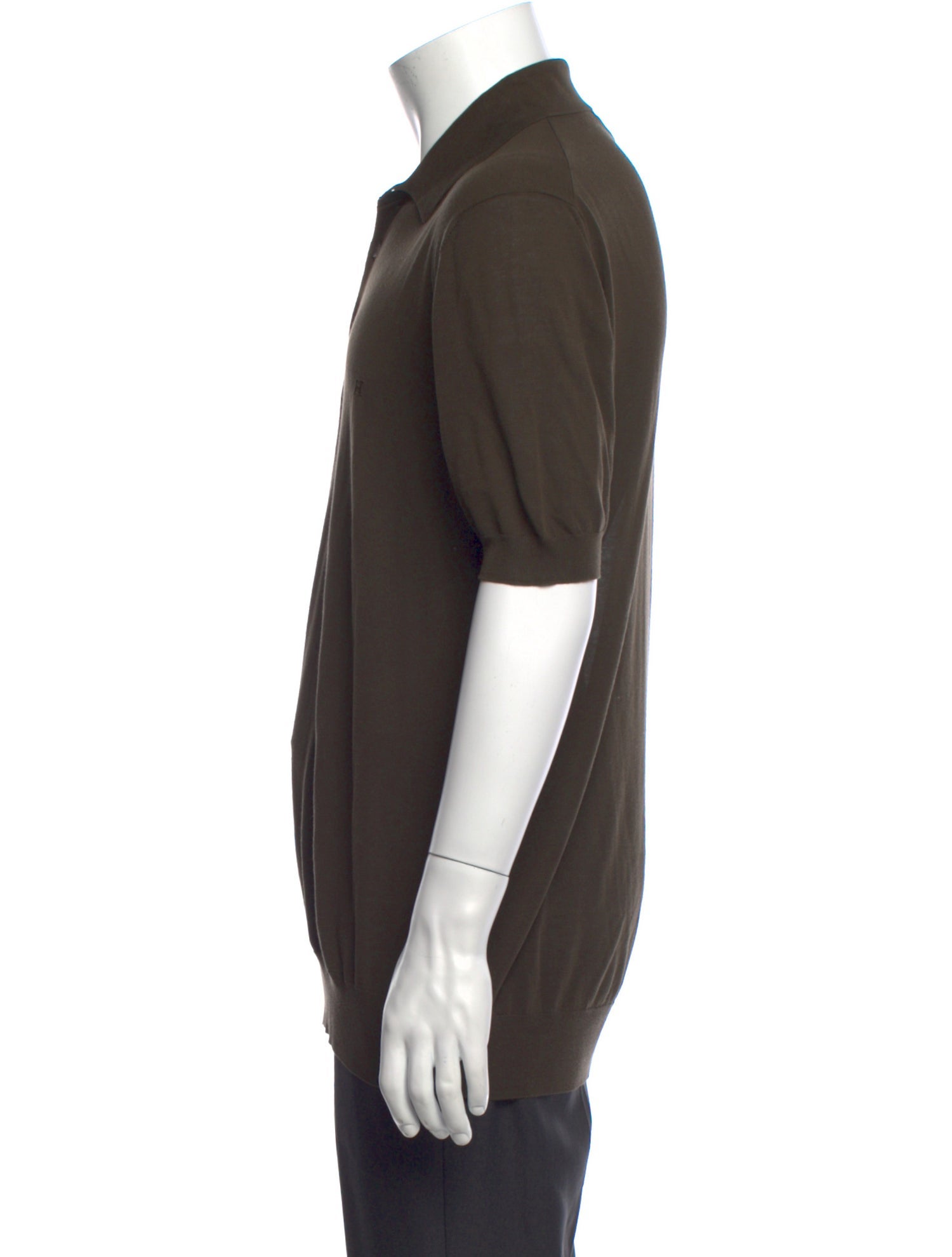 Hermès Collar Short Sleeve Polo Shirt