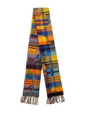 Hermès HER-MES Tartan Cashmere Muffler