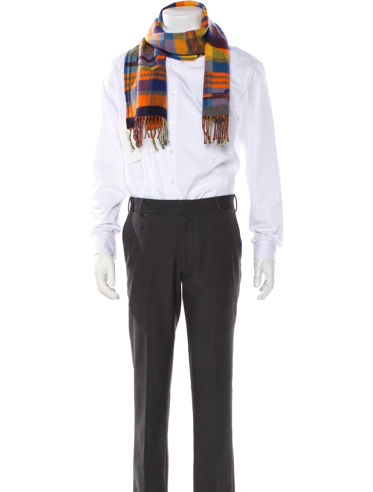 Hermès HER-MES Tartan Cashmere Muffler