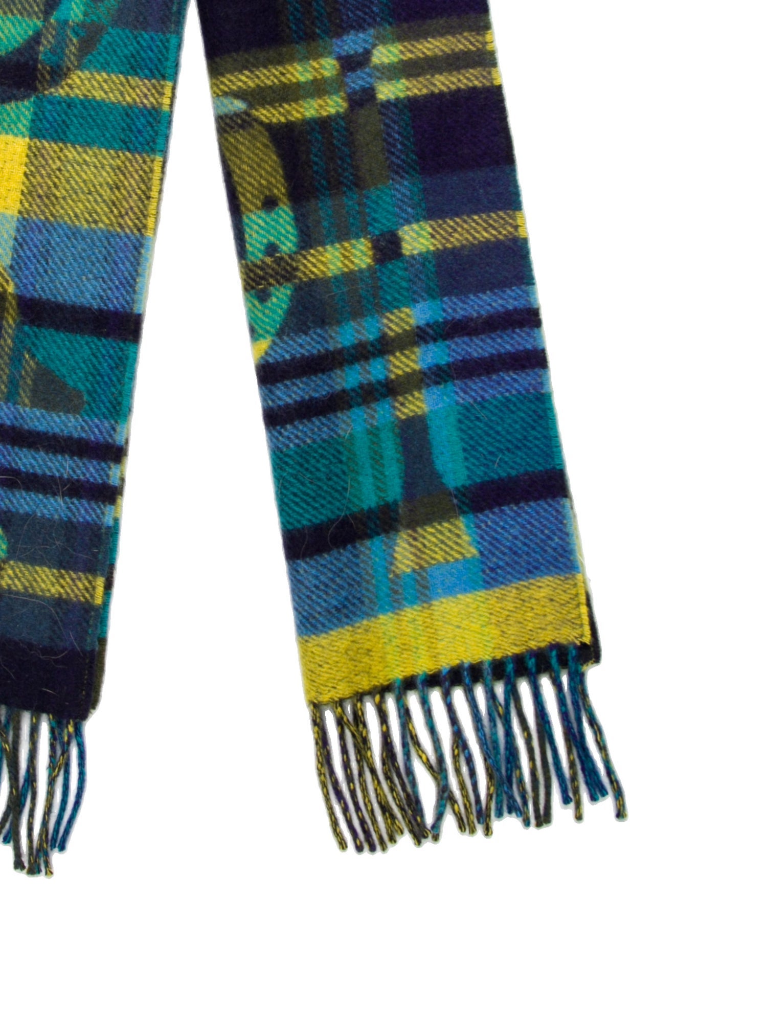 Hermès HER-MES Tartan Cashmere Muffler