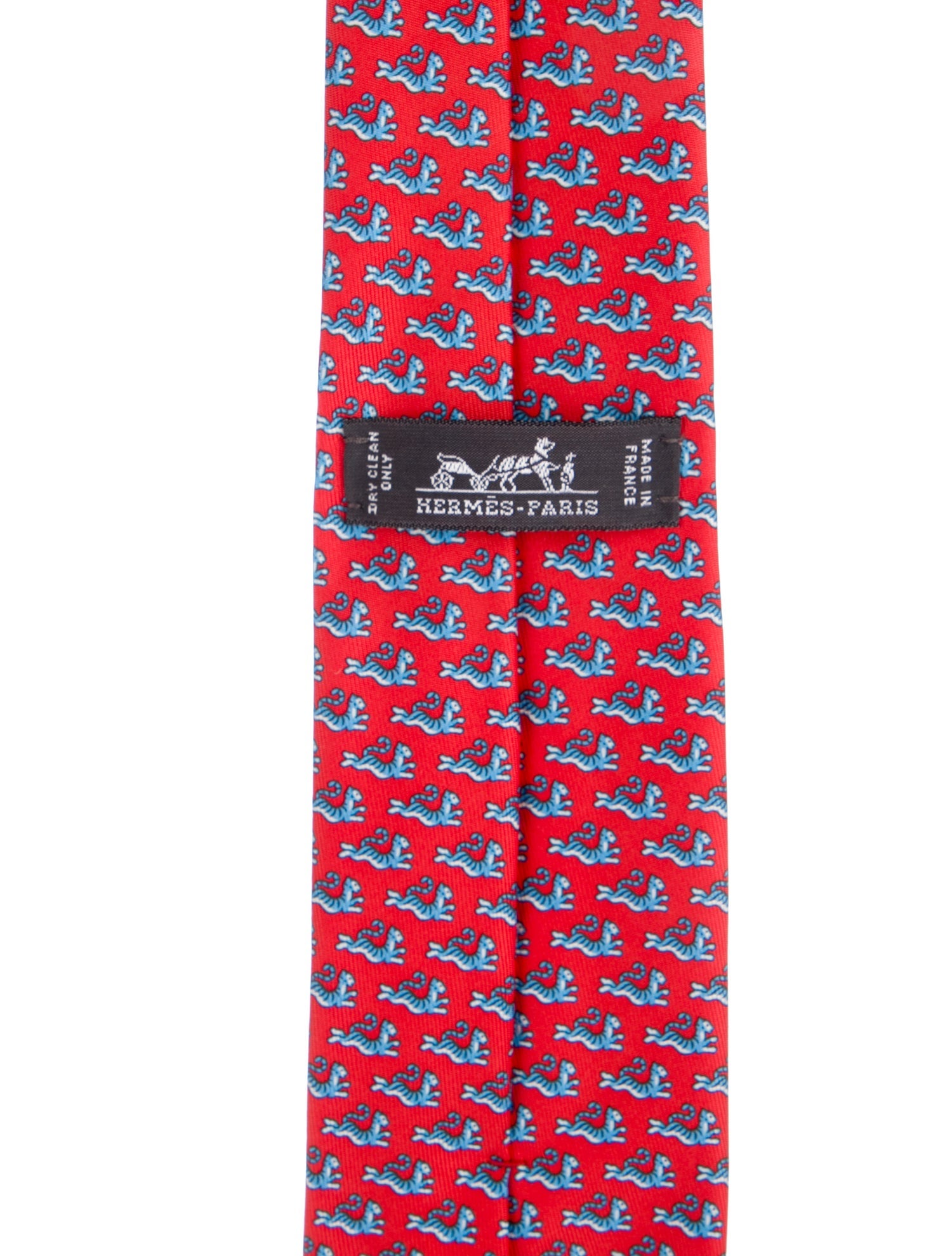 Hermès Silk Printed Tie