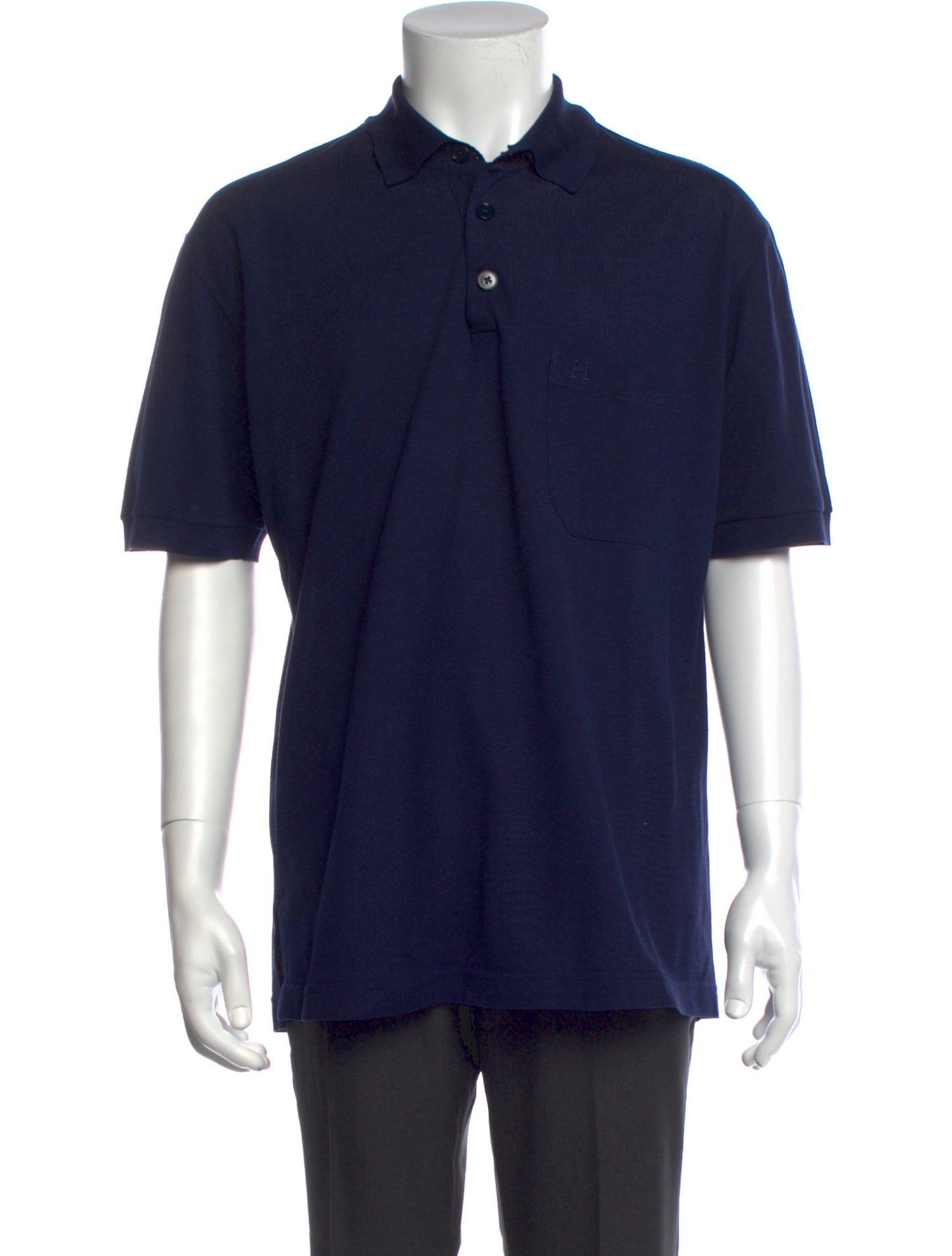 Hermès Collar Short Sleeve Polo Shirt