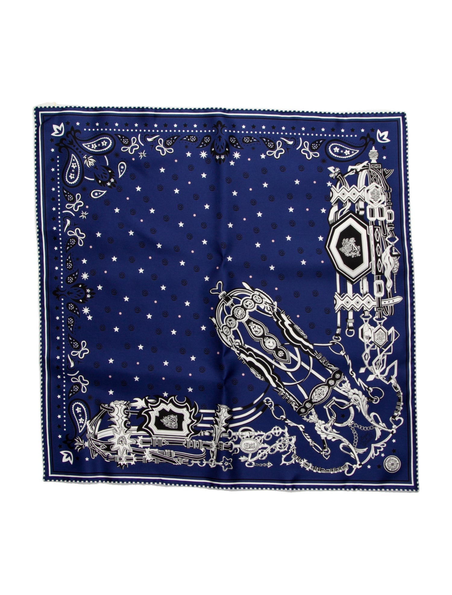 Hermès Brides Et Destin Silk Twilly Scarf w/ Tags