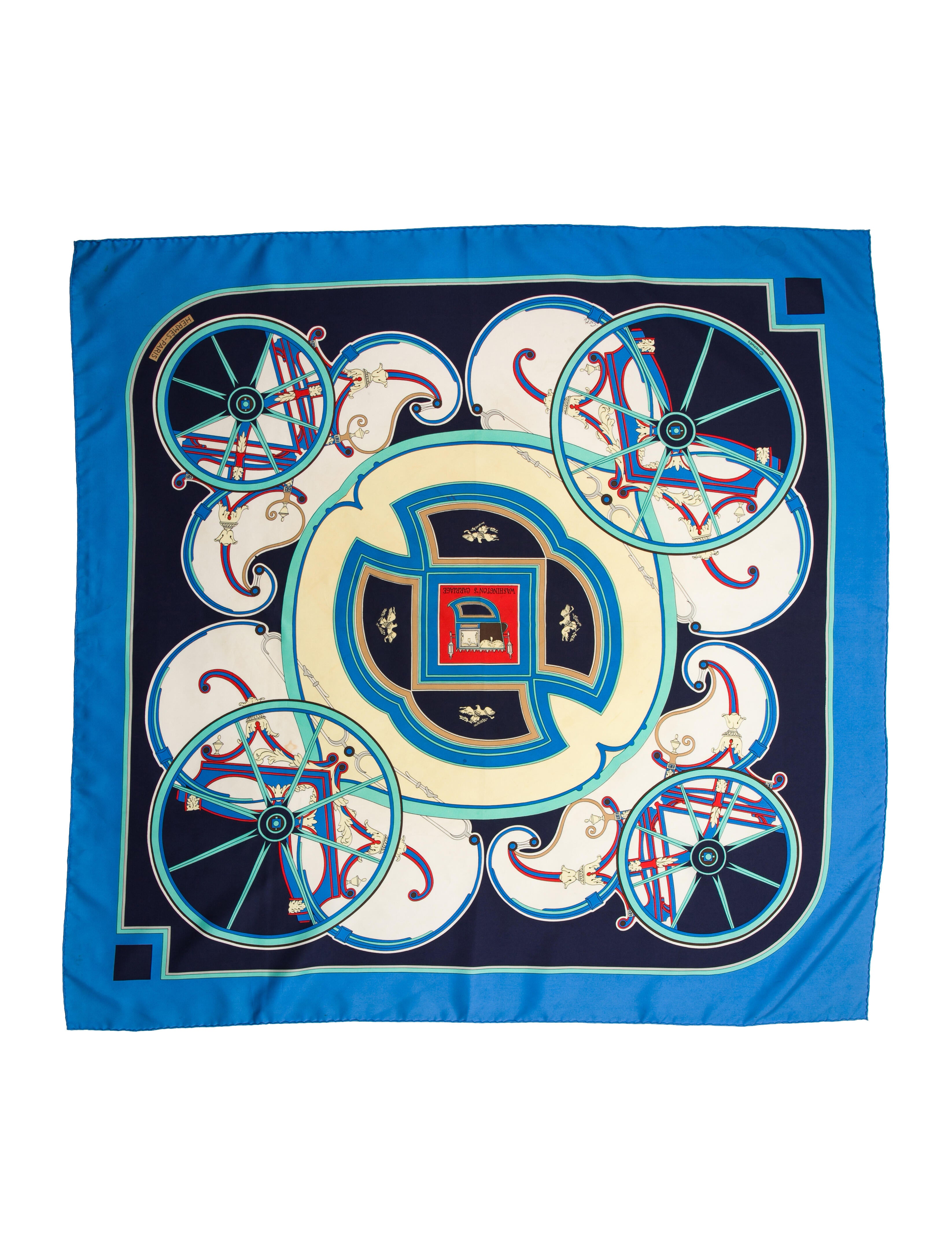 Hermès Washington's Carriage Silk Scarf