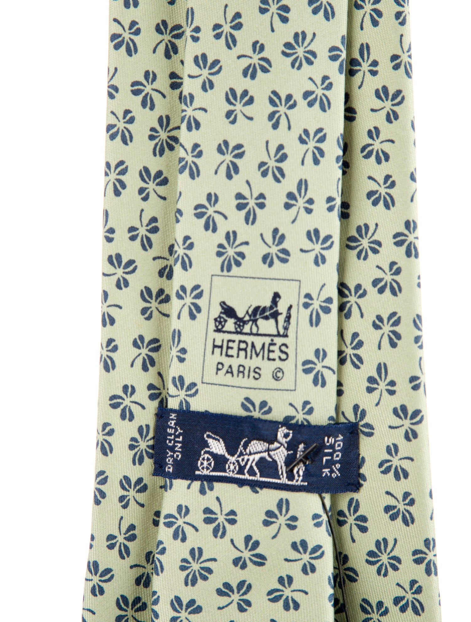 Hermès Printed Silk Tie