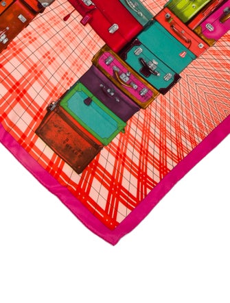 Hermès H en Voyage Silk Twilly Scarf