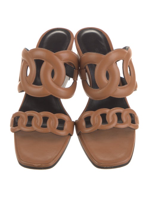 Hermès Figari 55 Leather Slides