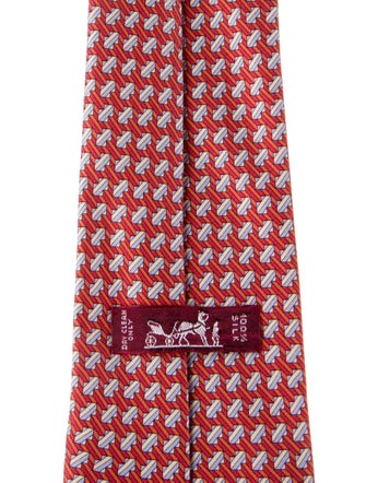 Hermès Silk Pattern Tie