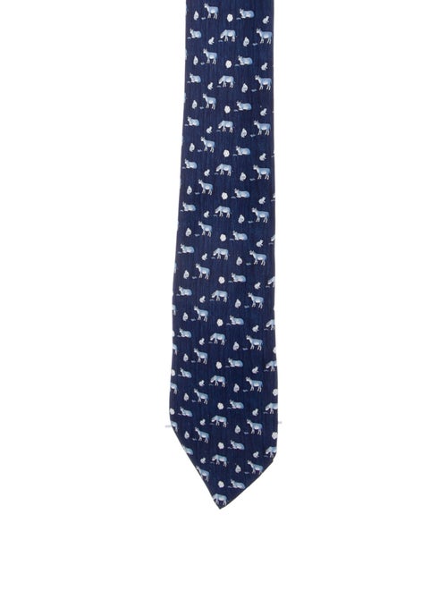 Hermès Silk Pattern Tie