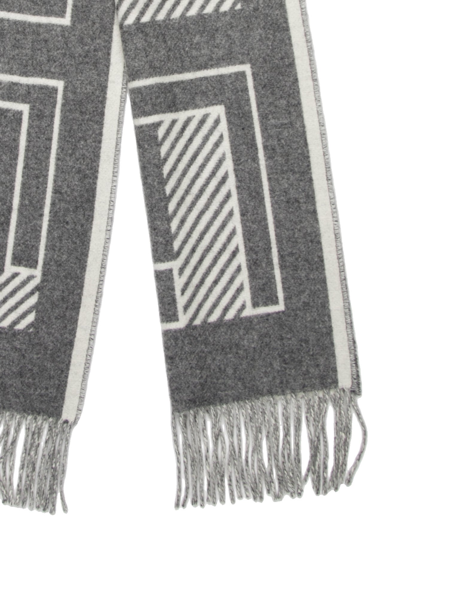 Hermès Casaque Lettres au Carre Cashmere Muffler