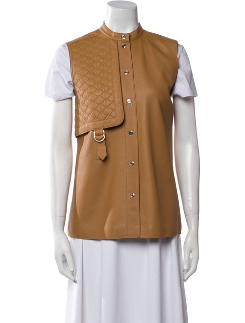 Hermès Leather Leather Fur Jacket