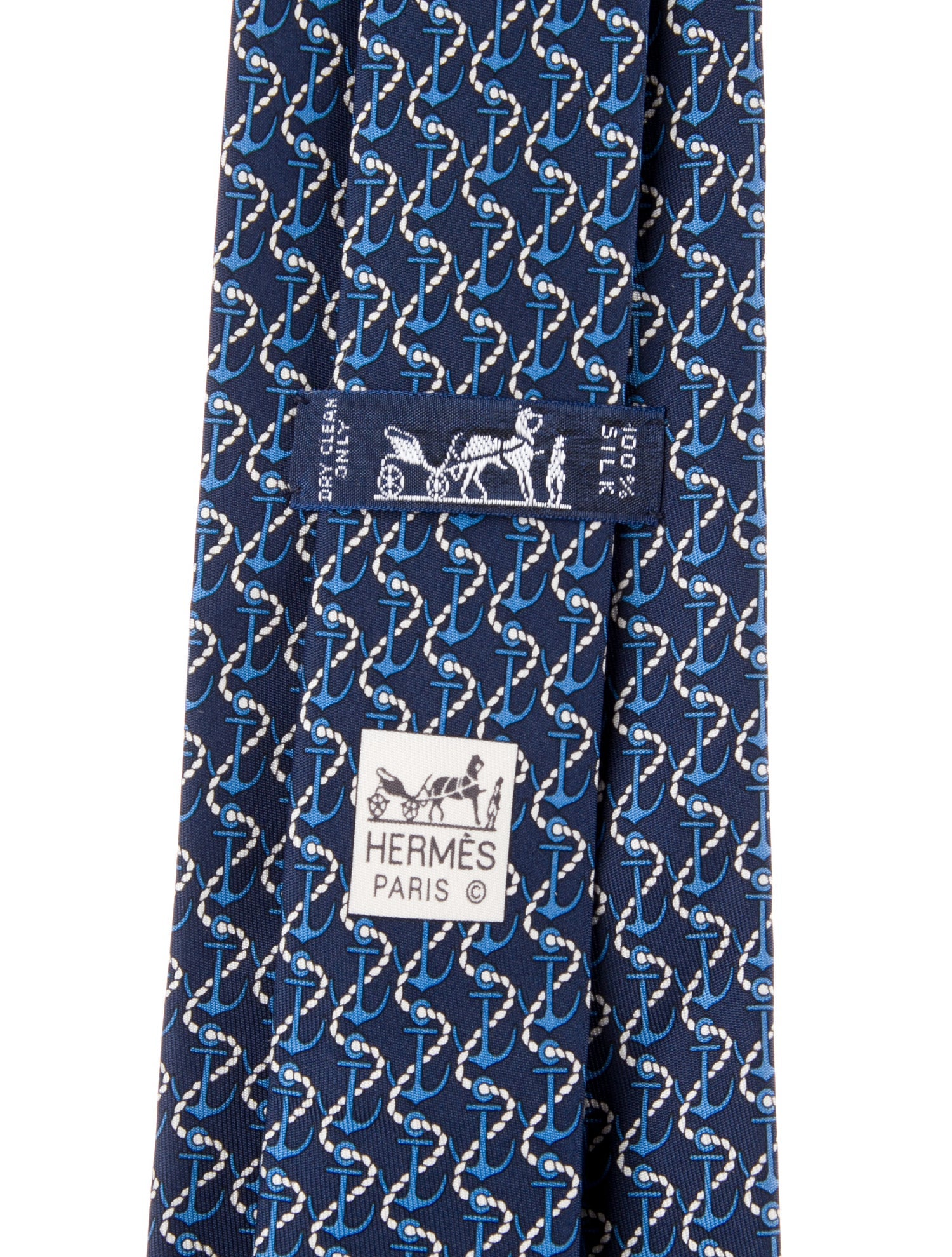 Hermès Silk Printed Tie