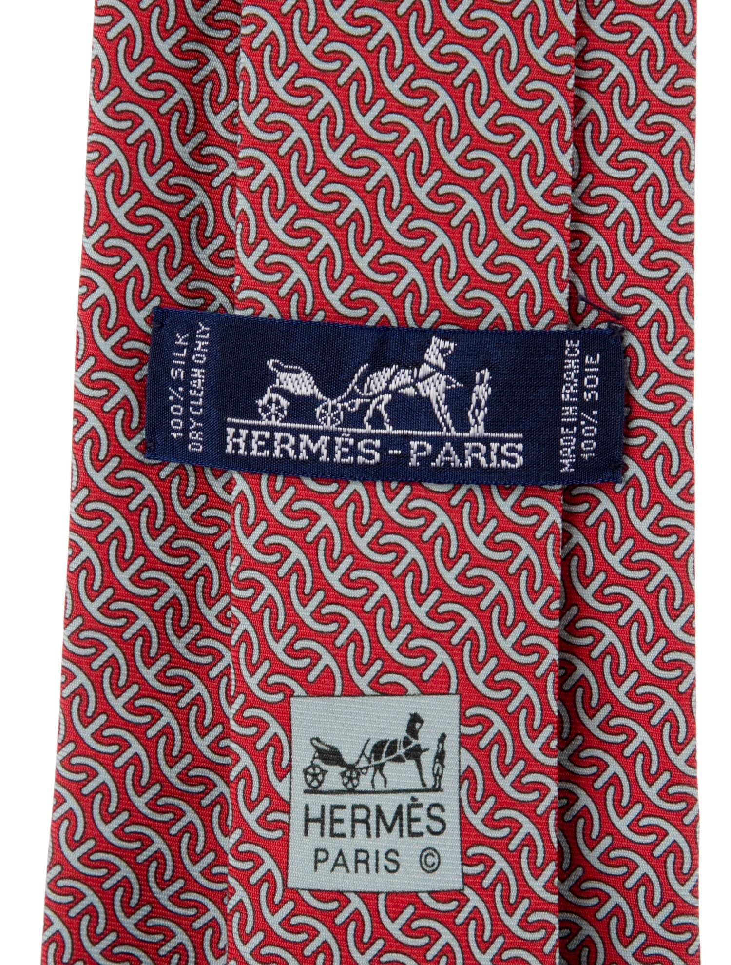 Hermès Silk Pattern Tie