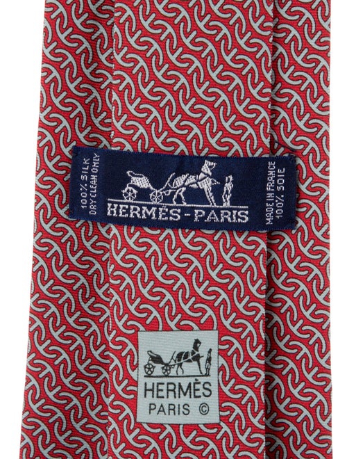 Hermès Silk Pattern Tie