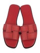 Hermès Idioma Leather Slides