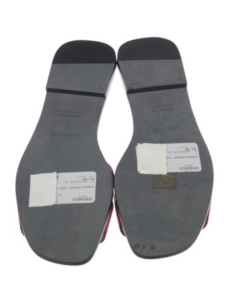 Hermès Idioma Leather Slides