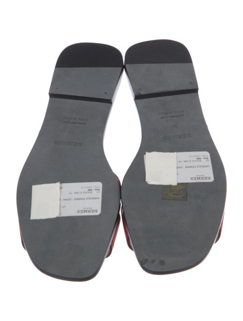 Hermès Idioma Leather Slides