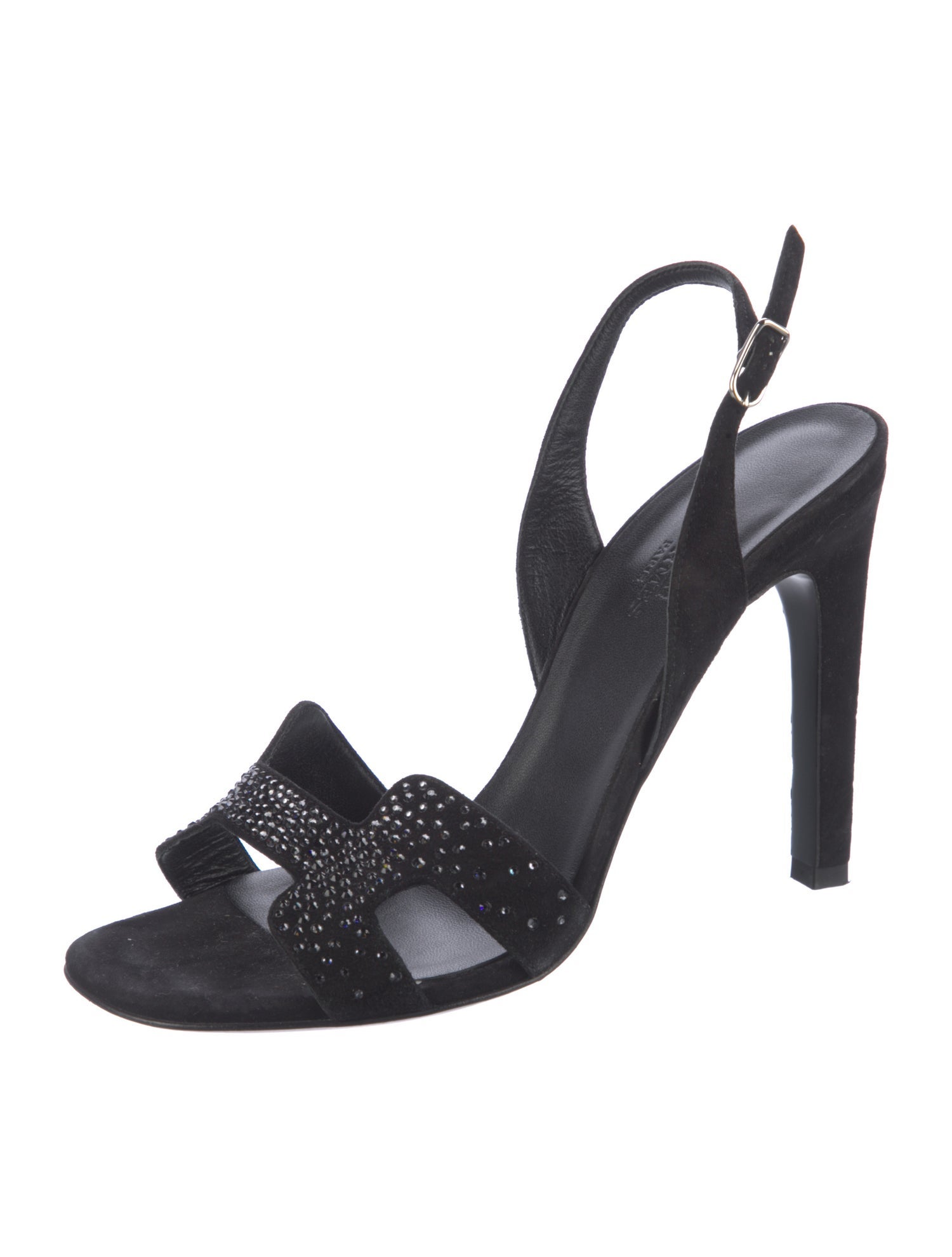 Hermès Ella 105 H Logo Slingback Sandals