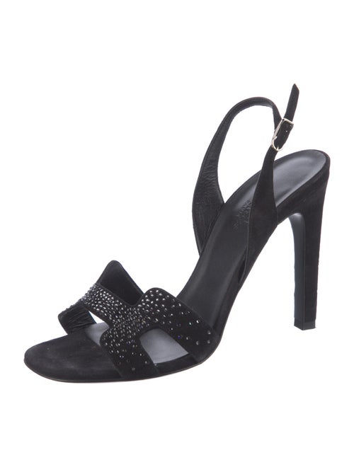 Hermès Ella 105 H Logo Slingback Sandals