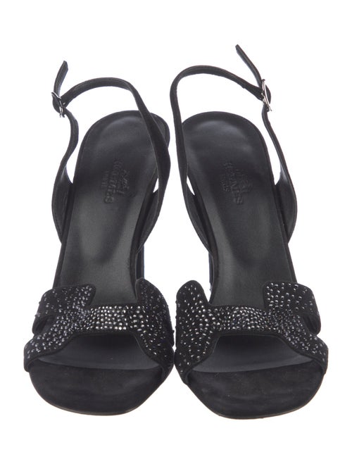 Hermès Ella 105 H Logo Slingback Sandals