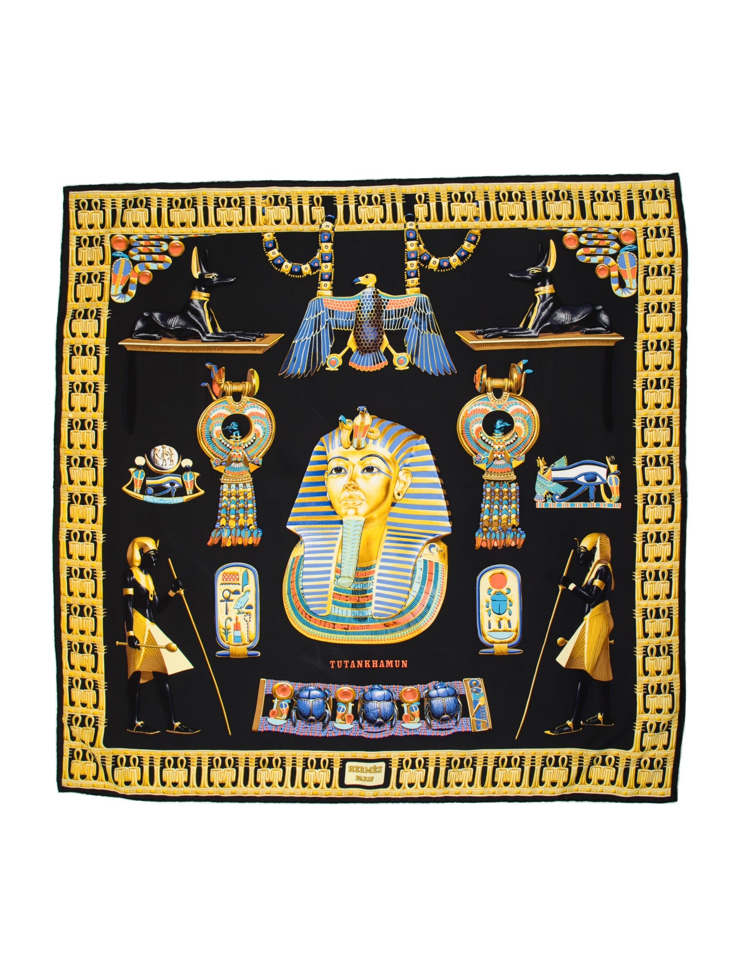 Hermès Tutankhamun Silk Scarf