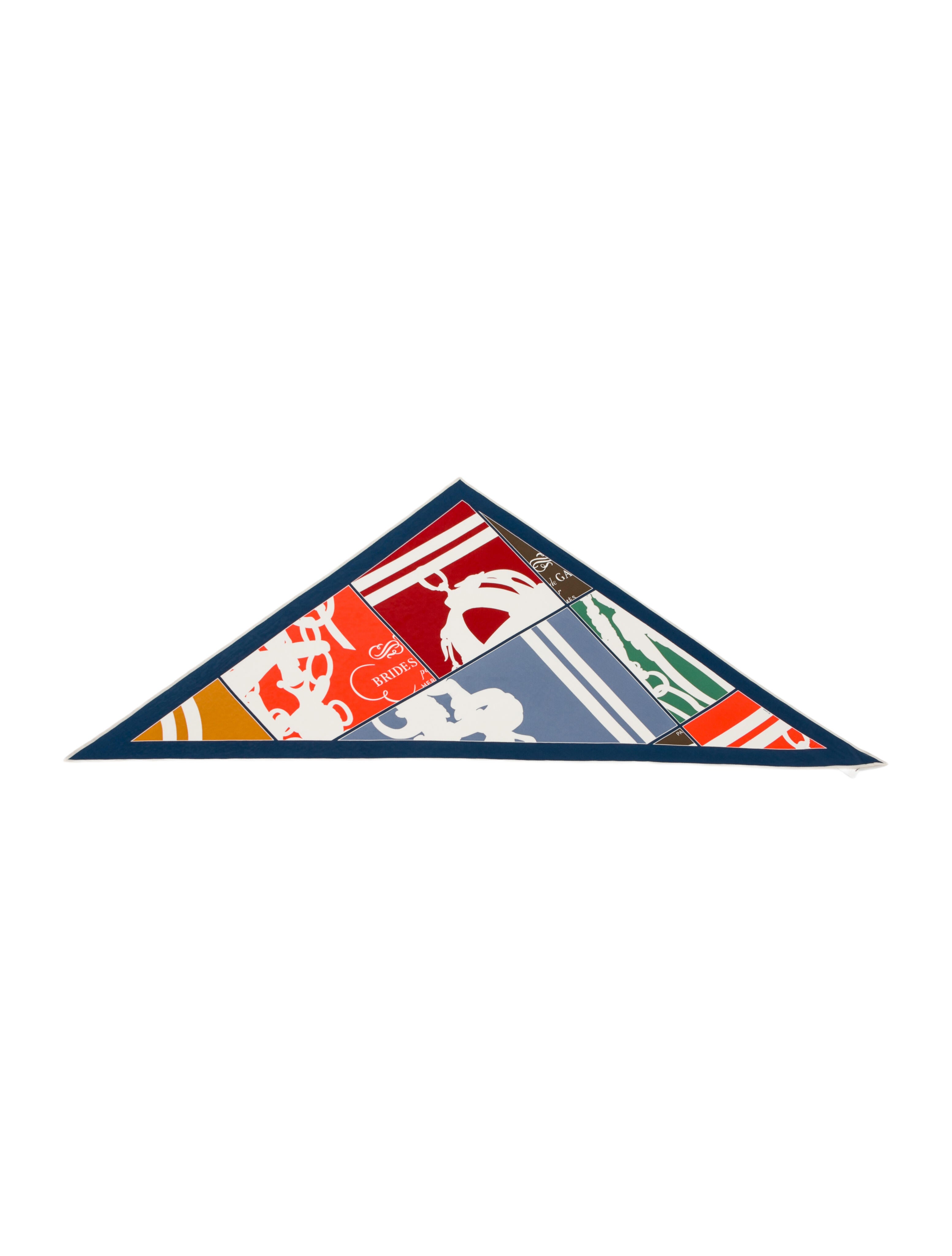 Hermès Brides De Gala Jersey Silk Triangle Scarf