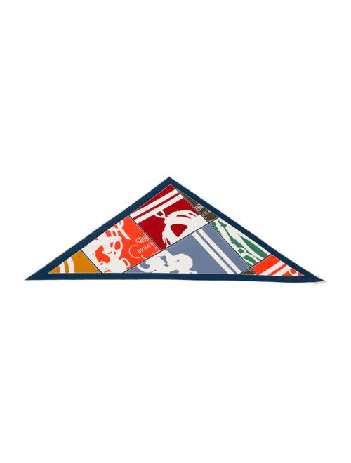 Hermès Brides De Gala Jersey Silk Triangle Scarf