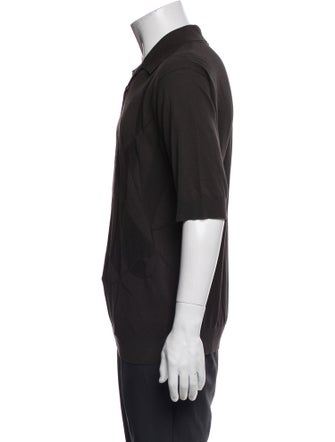 Hermès Collar Three-Quarter Sleeve Polo Shirt