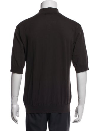 Hermès Collar Three-Quarter Sleeve Polo Shirt