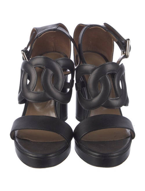 Hermès Chaîne d'Ancre Insignia Leather Sandals