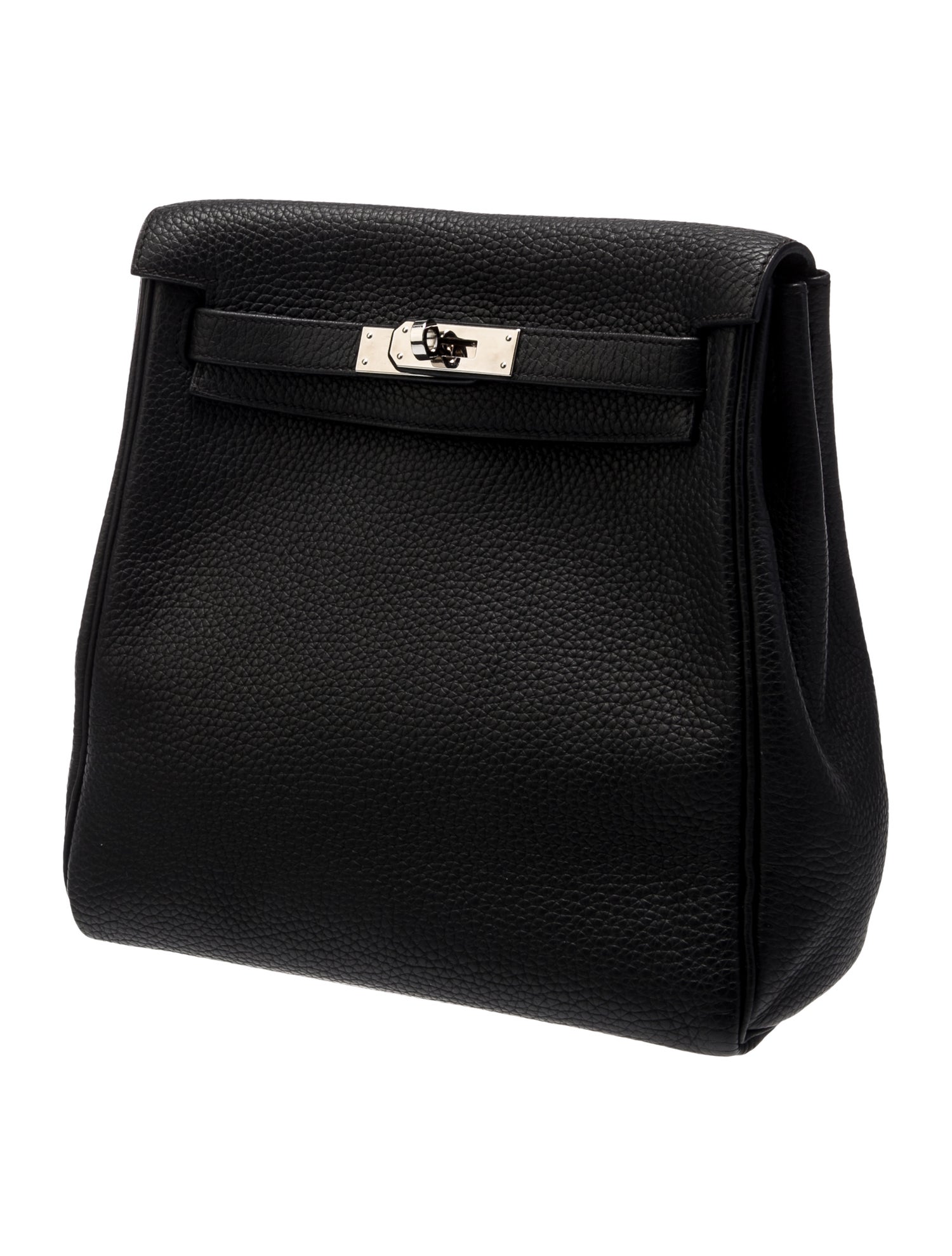 Hermès 2019 Noir Clemence Kelly Ado II Backpack