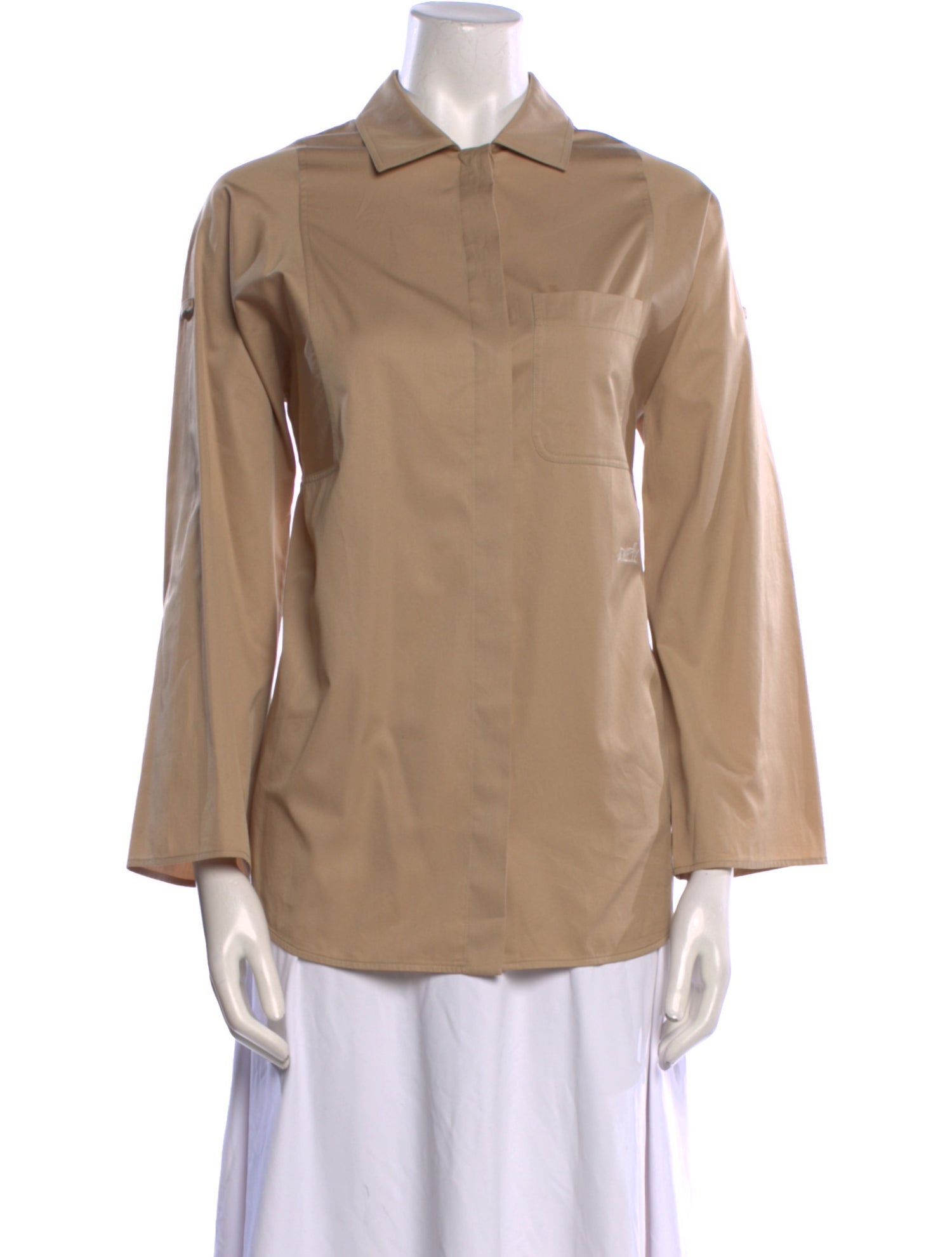 Hermès Long Sleeve Long Sleeve Button-Up Top