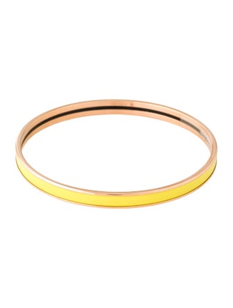 Hermès Extra Narrow Enamel Uni Bangle Bracelet