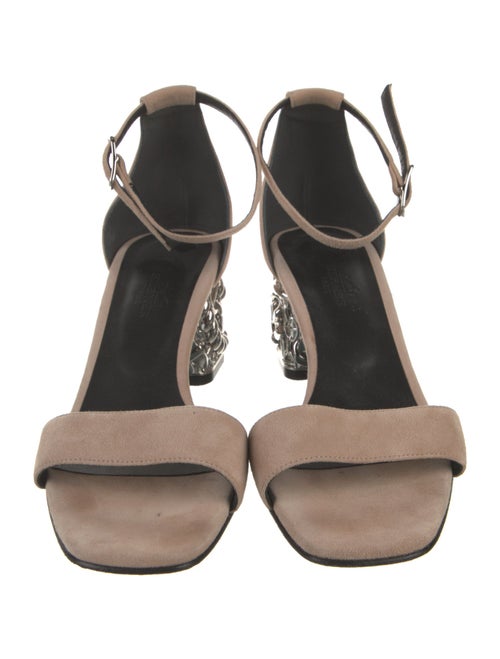 Hermès Glam 60 Suede Sandals