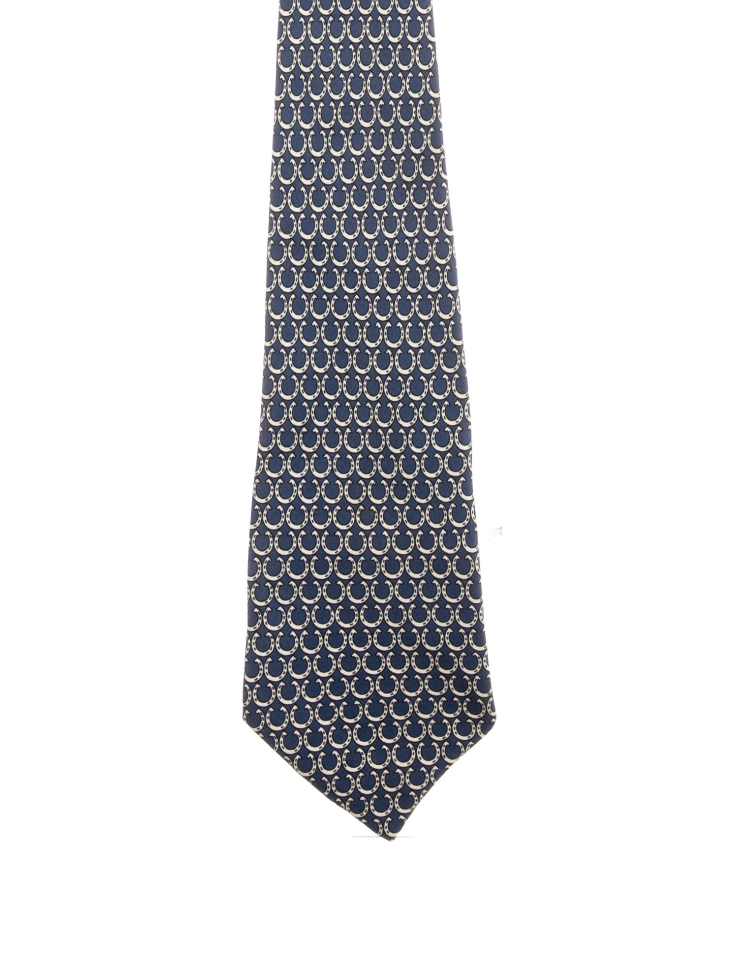 Hermès Horseshoe Silk Tie