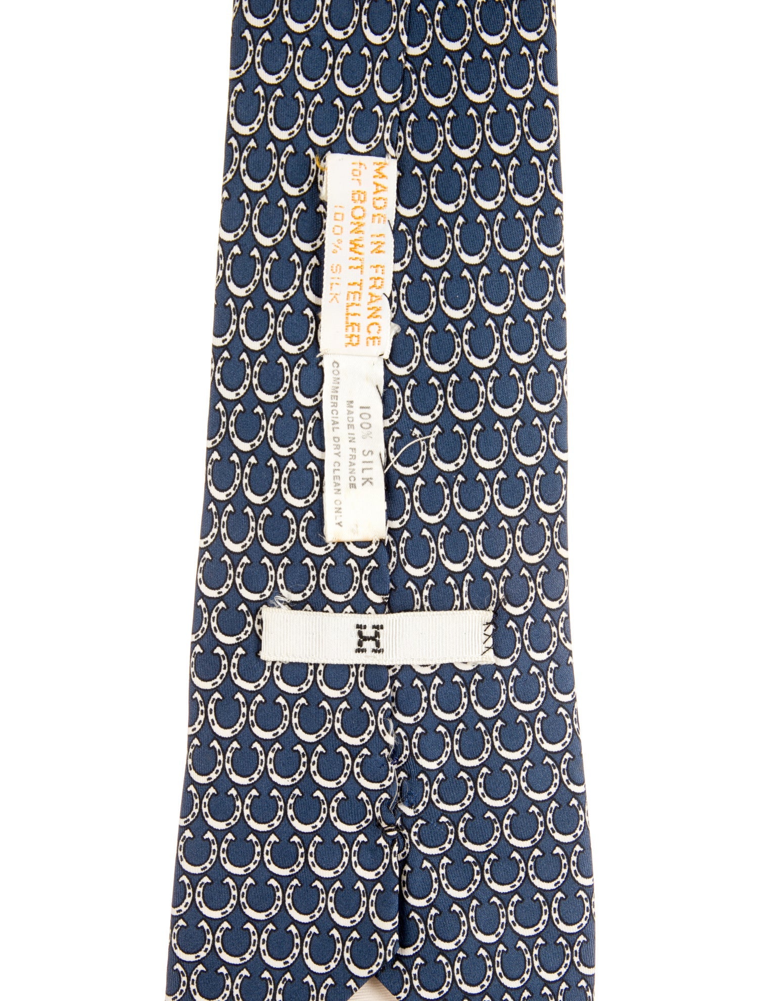 Hermès Horseshoe Silk Tie