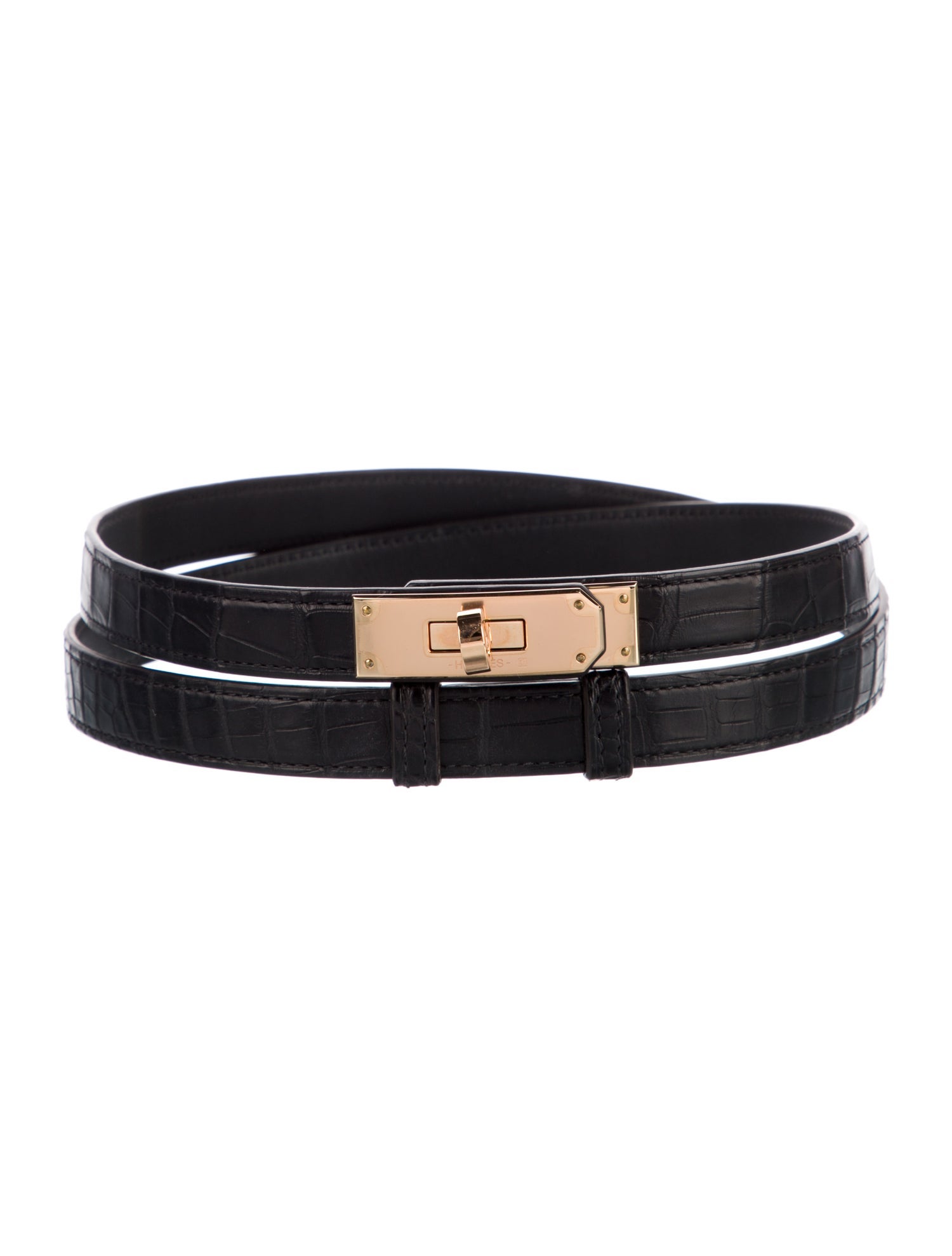Hermès 18 mm Matte Alligator Kelly Belt