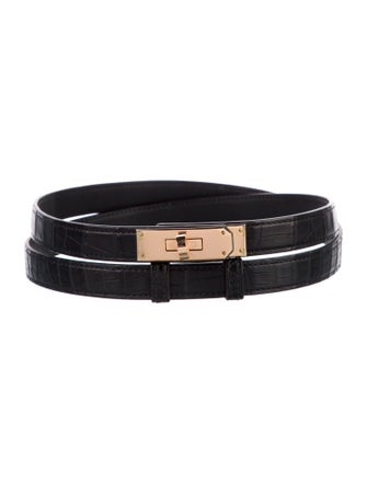 Hermès 18 mm Matte Alligator Kelly Belt
