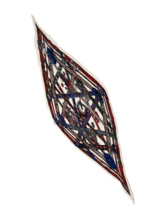 Hermès Le Songe De La Licorne Silk Plissé Scarf